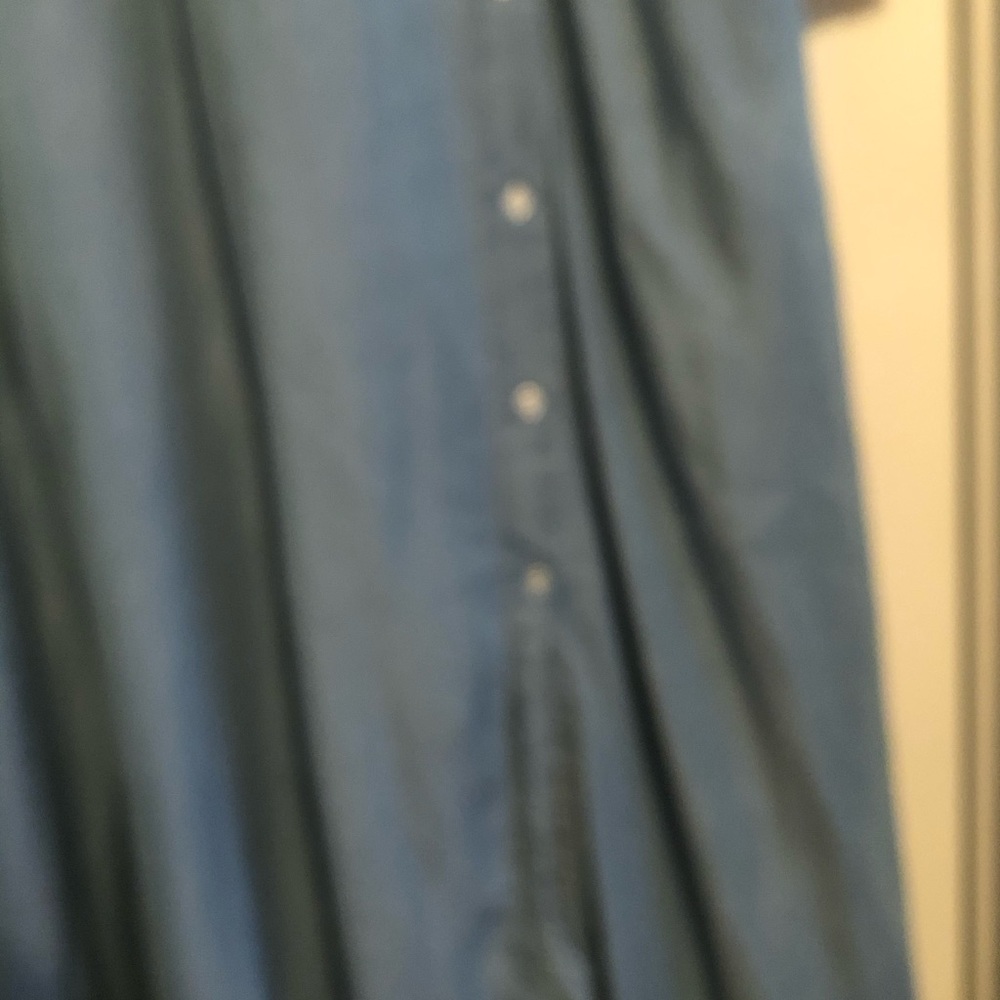 Denim wrap dress